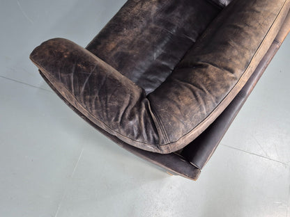 Vintage Mogens Hansen MH535 3 Seat Black Leather Sofa Danish EB10054 M3SS18