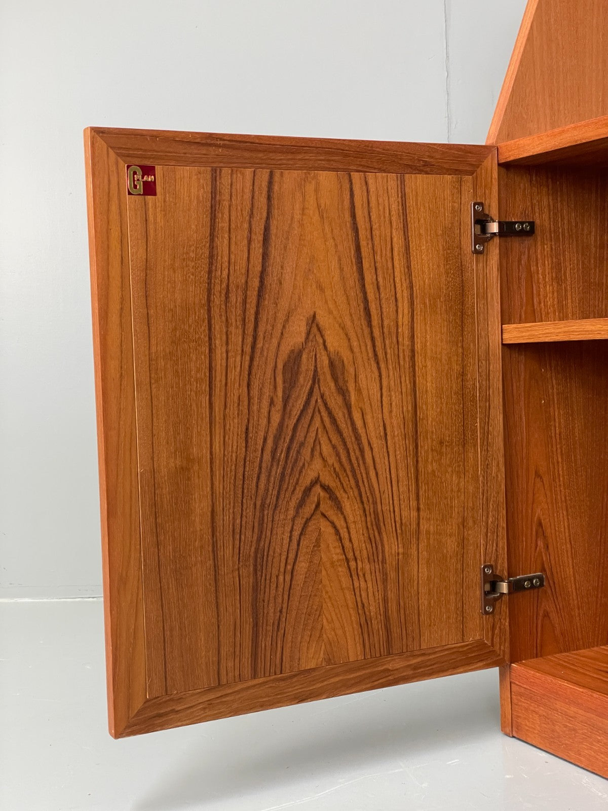 Vintage Teak Shelving Unit By G Plan Angled Cabinet Retro EB11853 MWOO3