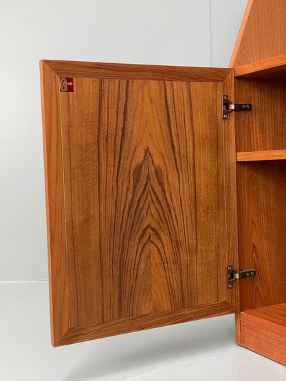 Vintage Teak Shelving Unit By G Plan Angled Cabinet Retro EB11853 MWOO3