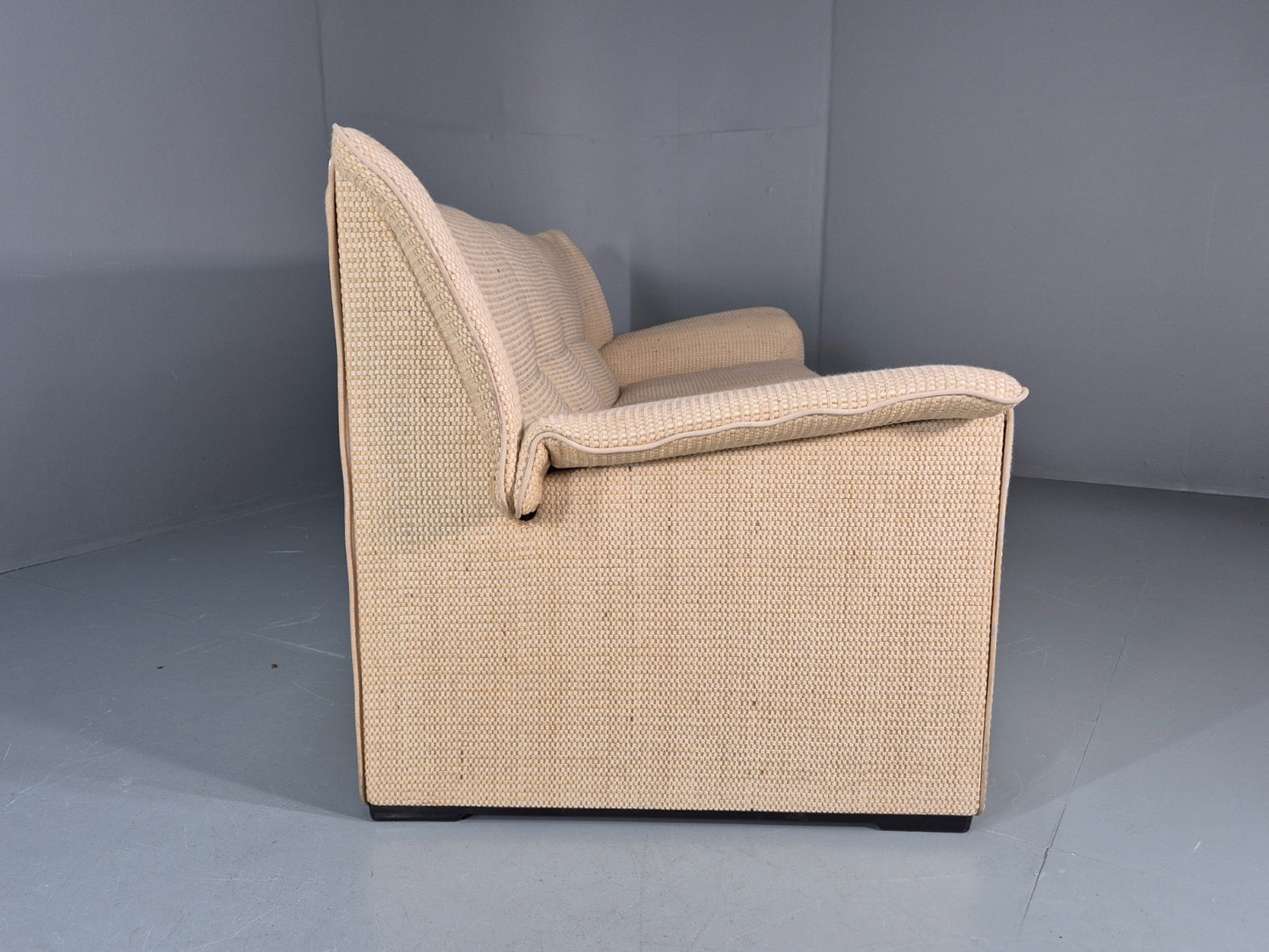 Afra and Tobia Scarpa for B and B Italia Three Seater Lauriana 80s EB11005 V3SS13