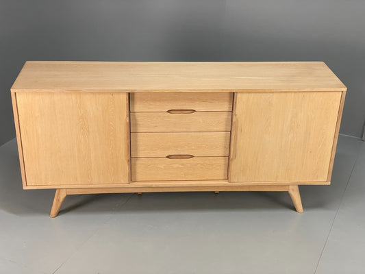 Modern Danish Oak Sideboard - Sliding Door Drawer Mid Century Style EB10836 MWOO1