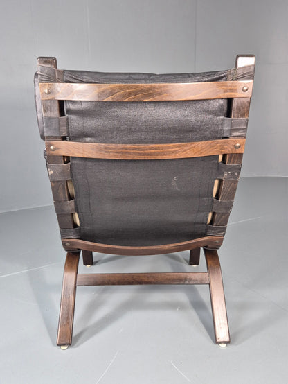 Vintage Farstrup Lounge Chair Danish Design 1970s Retro Leather MCM EB11320 MBEN7