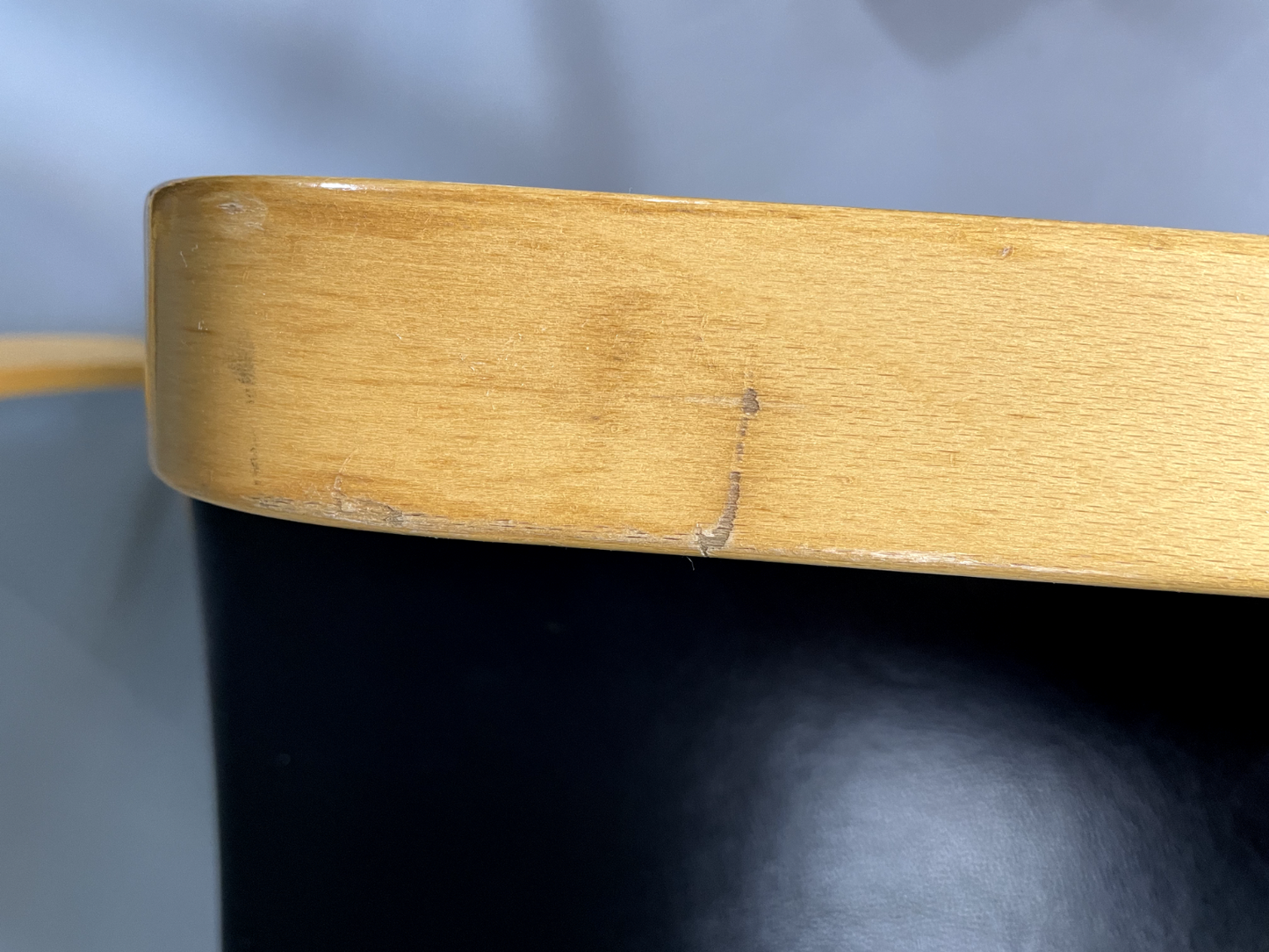 2 Danish Leather Chairs Bentwood Ostergaard Vintage Retro MCM EB5762 MBEN11