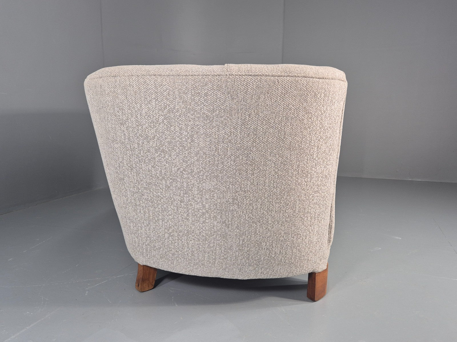 Vintage Art Deco Banana 2 Seat Sofa Danish New Upholstery 1930s EB11833 M2SS11