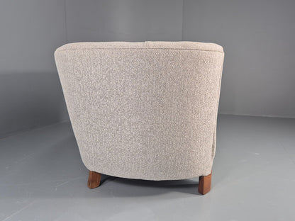 Vintage Art Deco Banana 2 Seat Sofa Danish New Upholstery 1930s EB11833 M2SS11