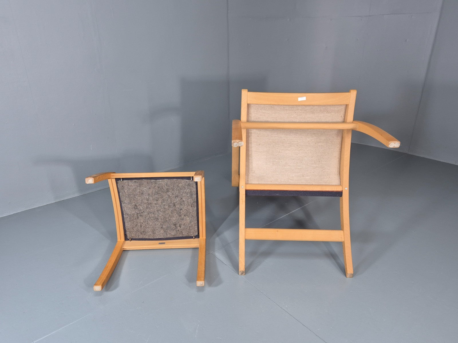 Vintage Danish Lounge Chair and Footstool Luna by Morten Gottler EB11357 MNOR10