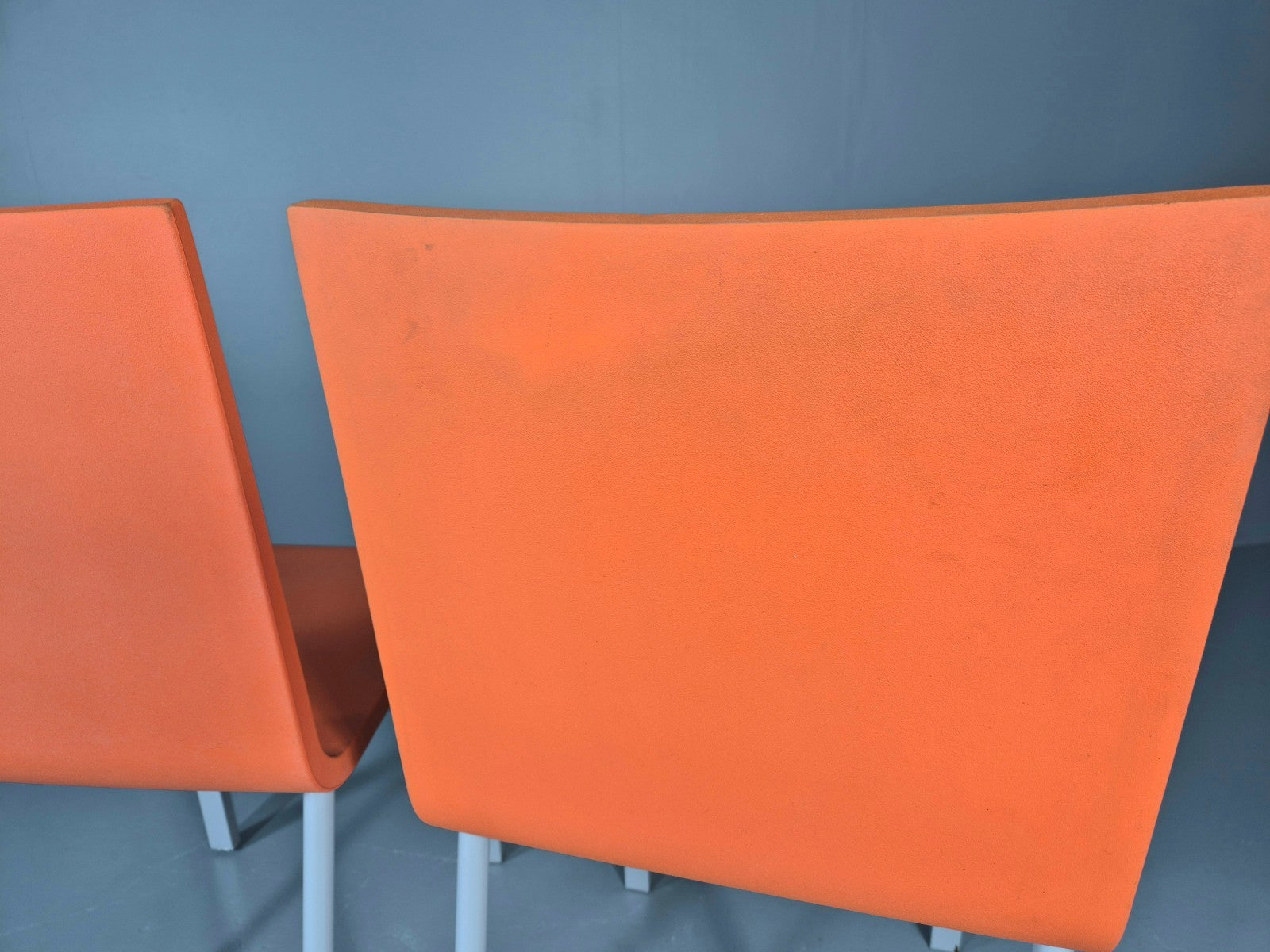 6 Orange Vitra Chairs By Maarten Van Severen Model .03 1990s EB11731 MDIN8