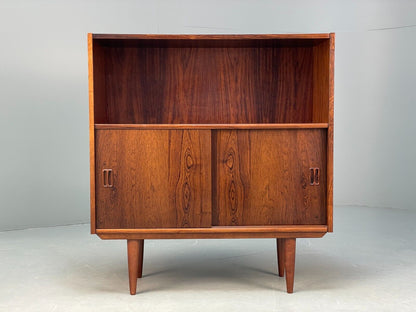 Midcentury Danish Bookcase Sliding Doors Torben B Nielsen Vintage EB8807 MWOO - UKDK FURNITURE