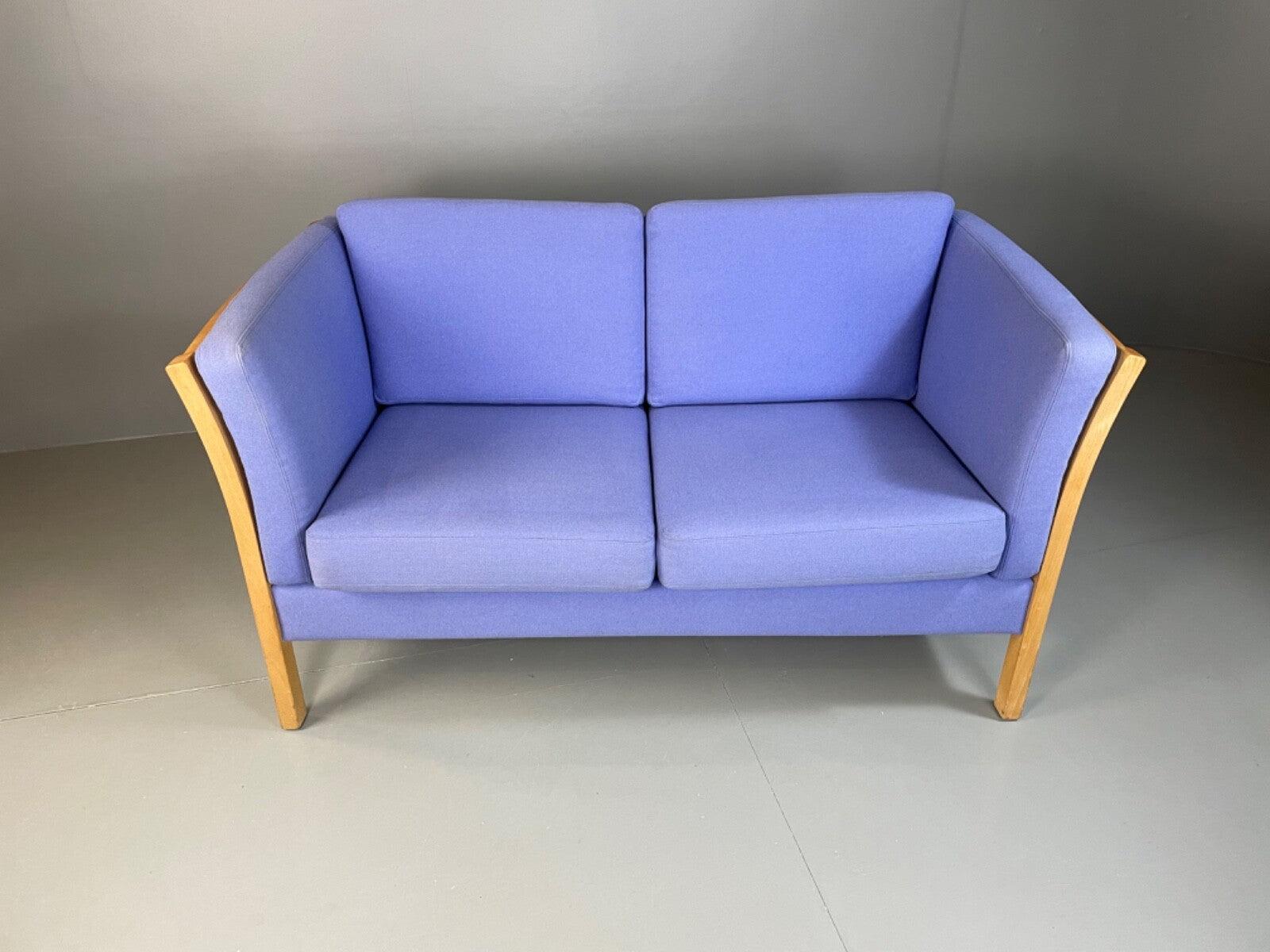 Vintage Danish Stouby Sofa Beech Ends Wool Upholstery 1980s EB5039 M2SS3