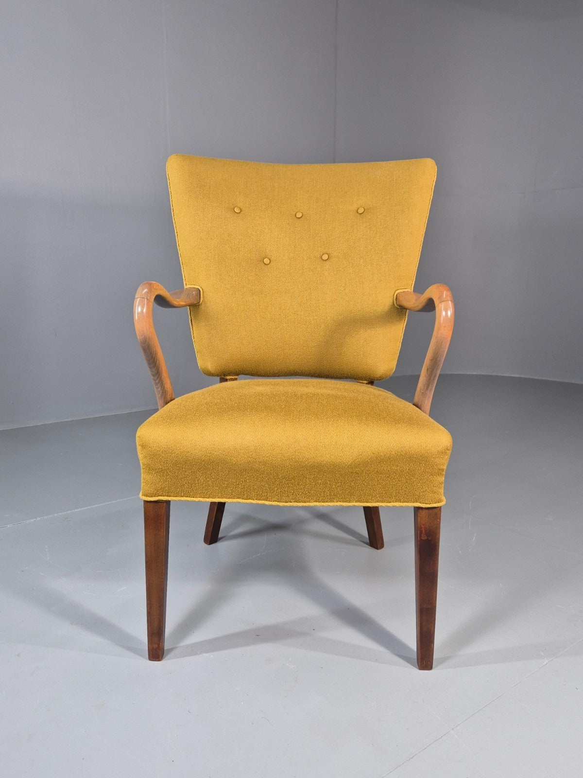 Vintage Mid Century Danish Lounge Chair High Back 1950s Retro EB11815 MNOR3
