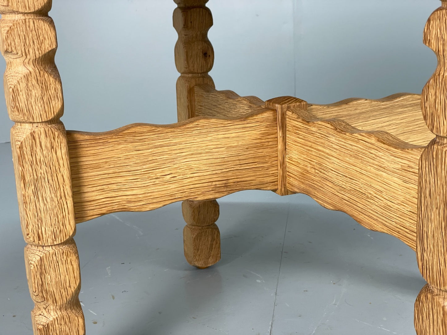 Vintage Oak Side Table Danish 1970s EJSØ Møbler Kjaernulf Style EB10915 MWOO4