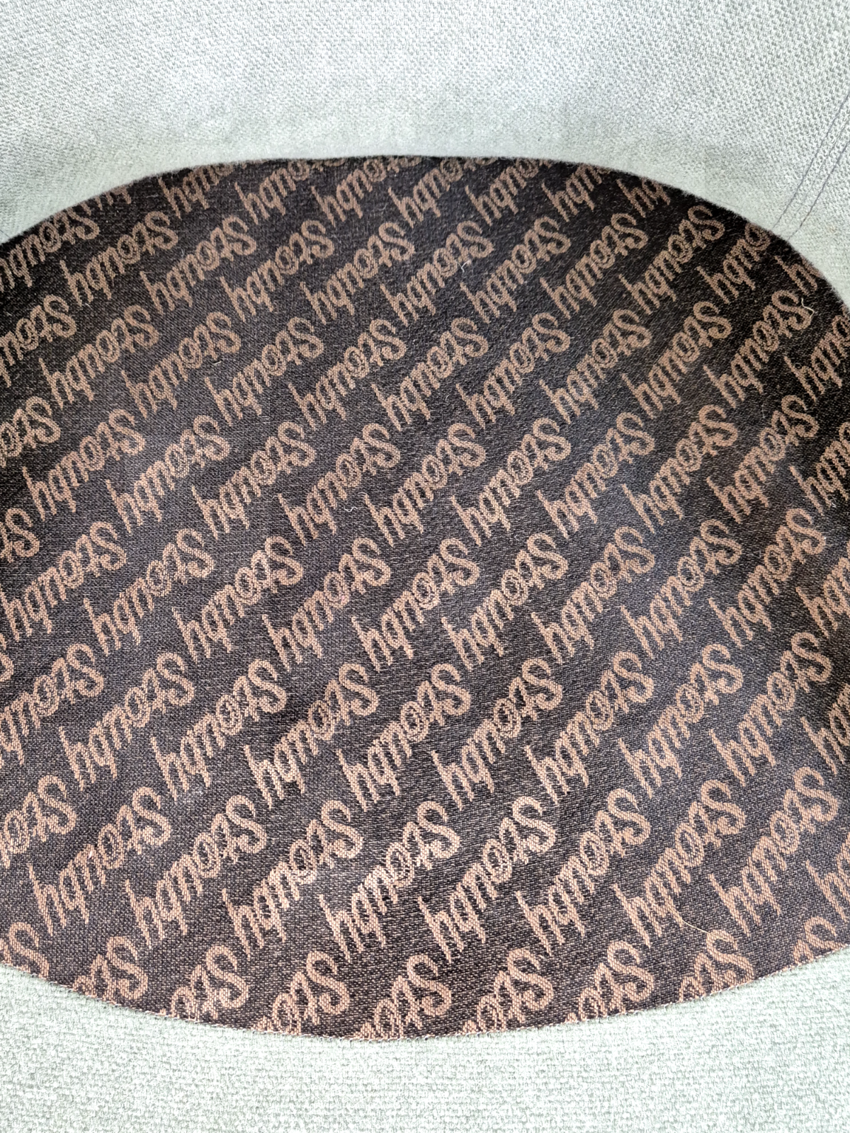 Vintage Danish Lounge Chair Green Faux Suede Stouby 1980s MCM Retro EB7185 MNOR4