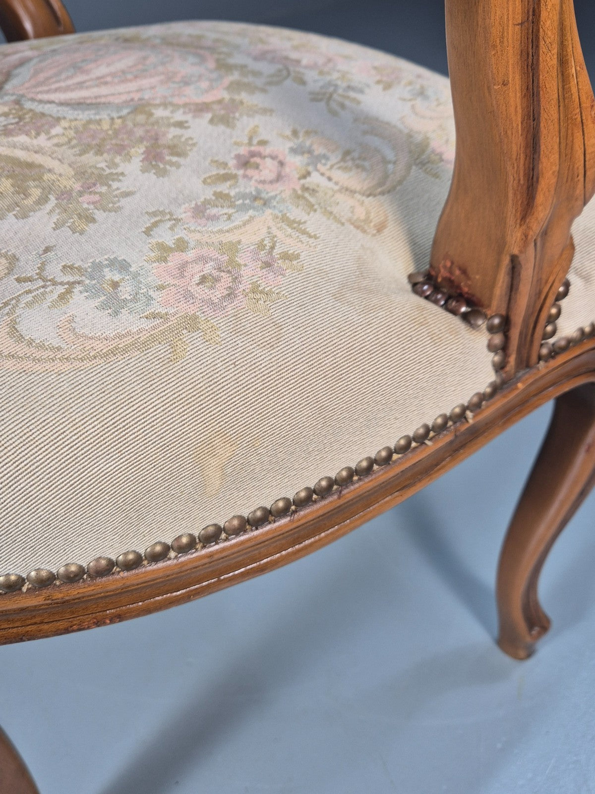 Vintage Rococo Lounge Chair 1960s Danish Retro Repro EB10734 VCLO8