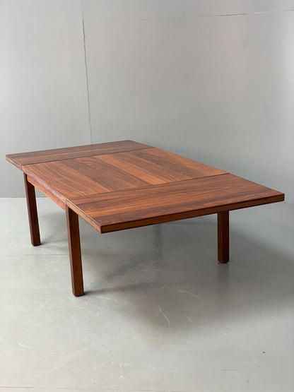 Vintage Danish Coffee Table Square Drop Leaf Extending Gansø Mobler EB10676 MWOO10