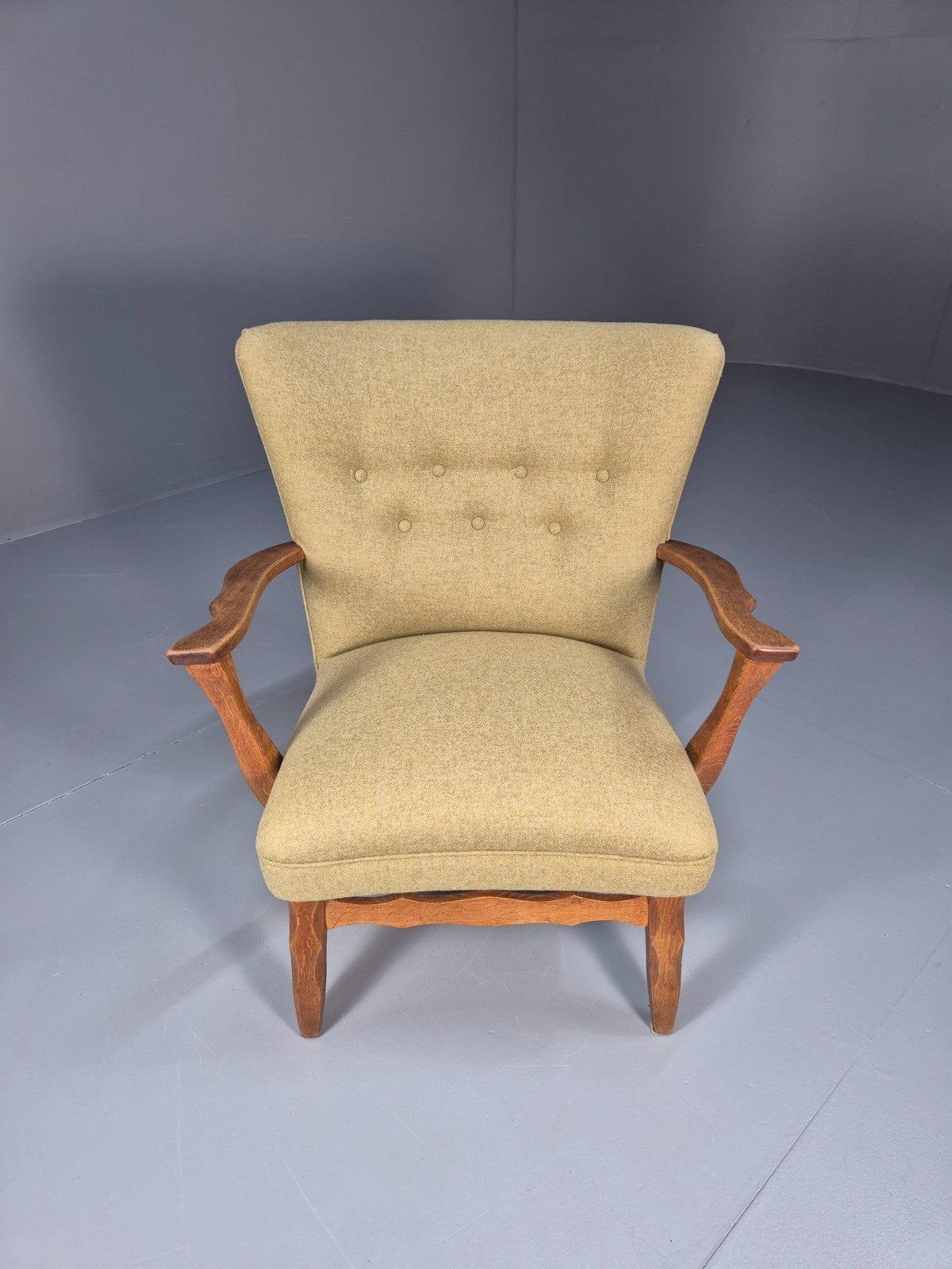Vintage Danish Lounge Chair Kjaernulf Style New Upholstery  1970s EB6439 MNOR14