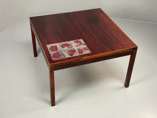 Vintage Square Coffee Table - Tile topped 1960s Danish Mid Century EB10872 MWOO0