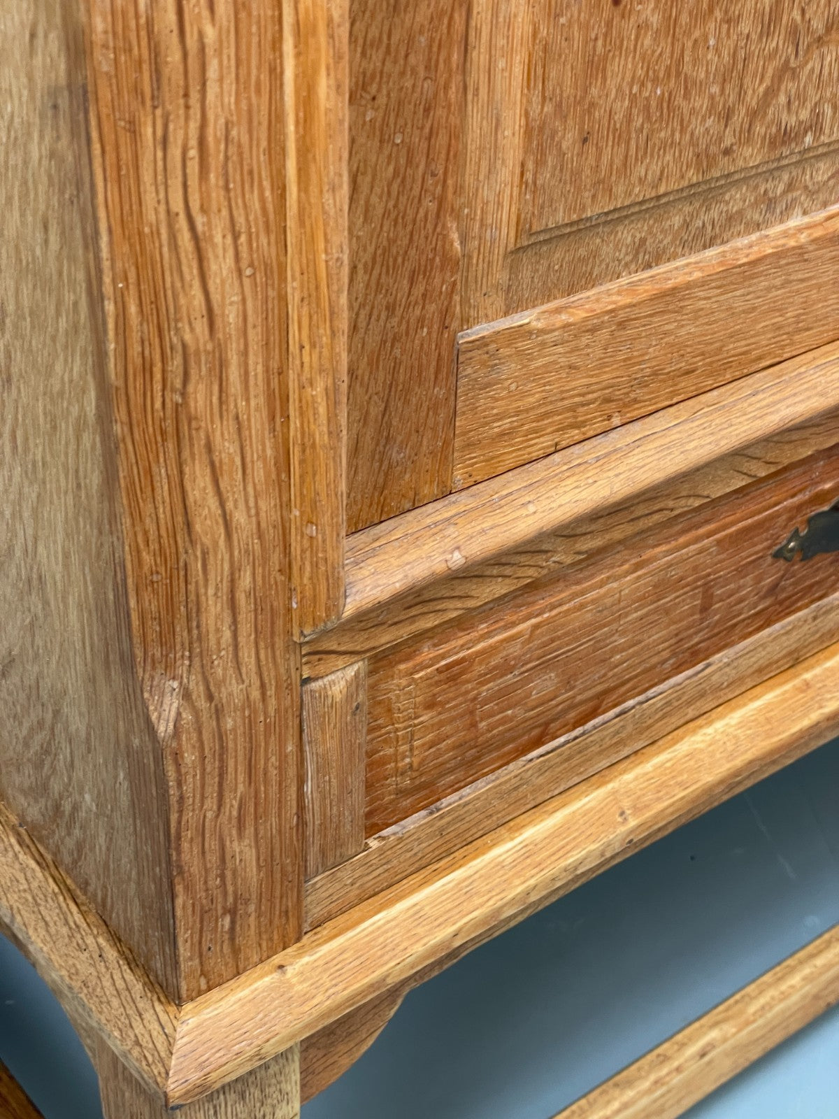 Vintage Solid Oak Sideboard - Henning Kjaernulf Style Danish 1970s EB10826 MWOO19