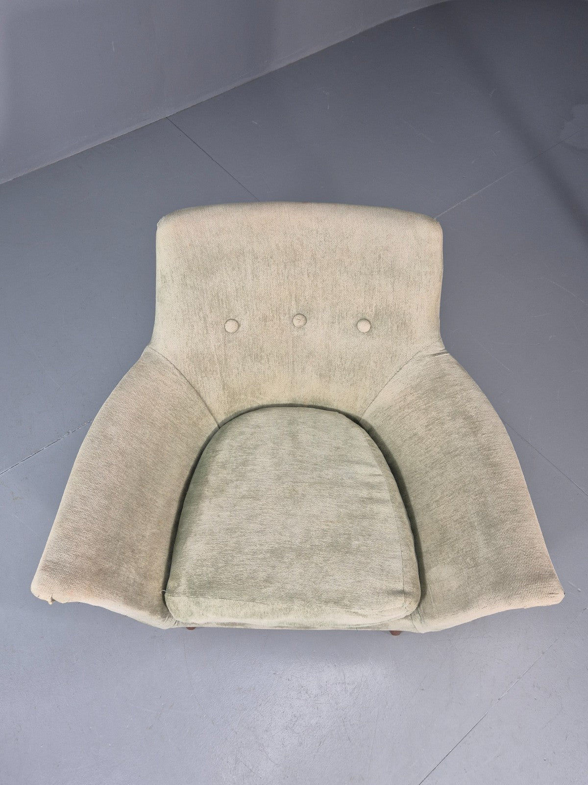 Mid Century Scandinavian Lounge Chair 1960s Retro Green  EB11090 MNOR3