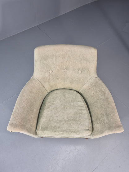 Mid Century Scandinavian Lounge Chair 1960s Retro Green  EB11090 MNOR3