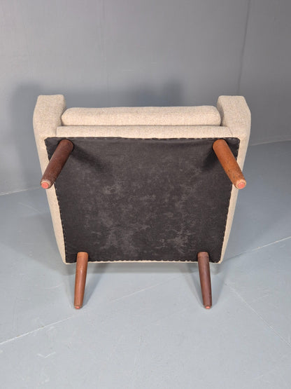 Mid Century Danish Lounge Chair New Upholstery Teak Paws and Legs   EB10726 MNOR8