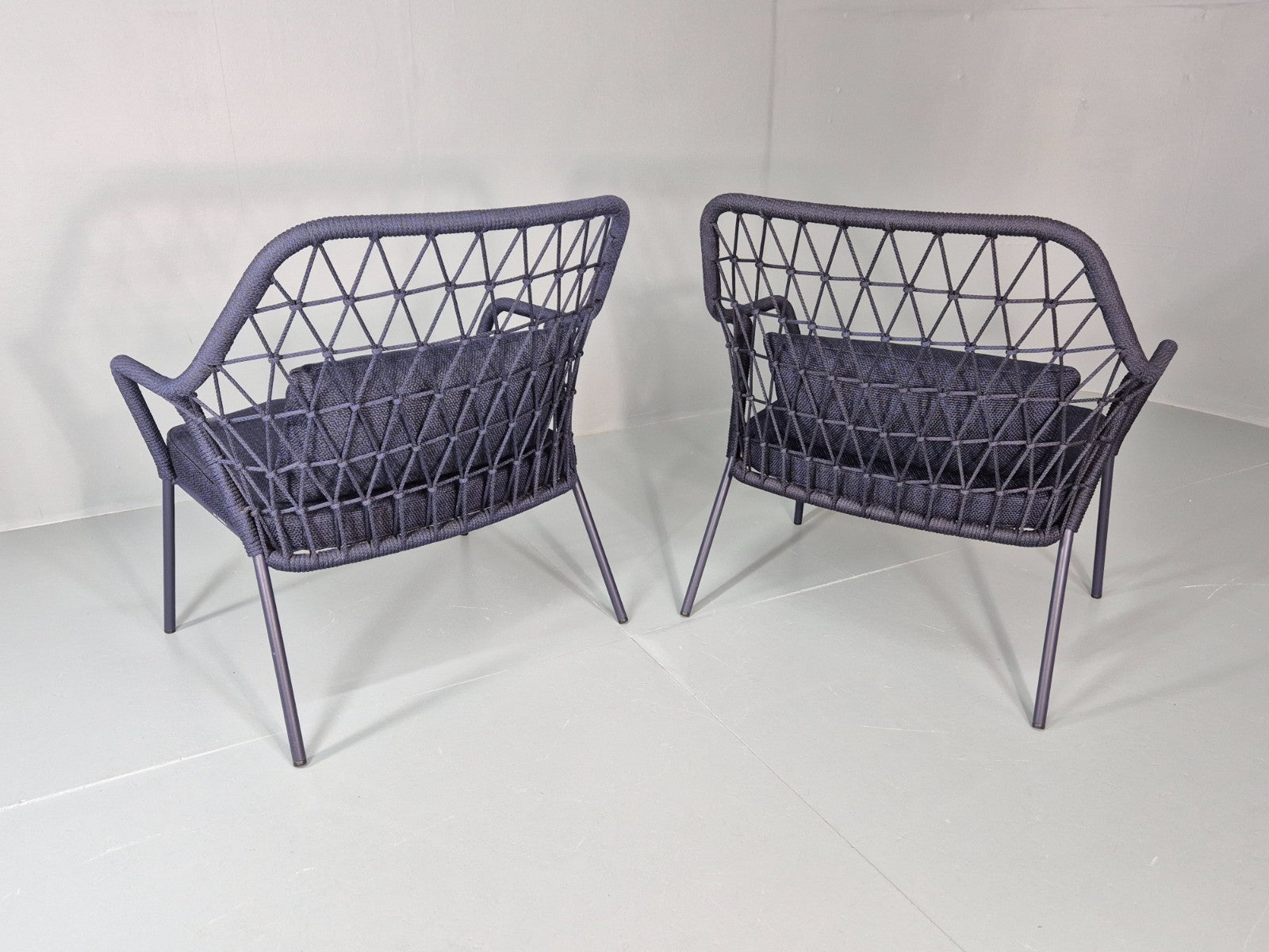 2 Pedrali Panarea 3679 Chairs Modern Design Blue Italian  EB11430 MNOR14