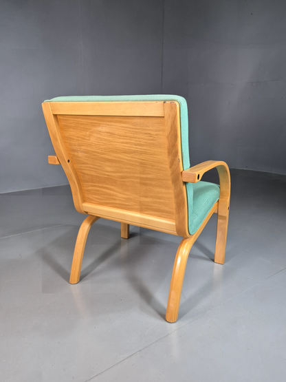 Vintage Danish Lounge Chair Mint Bentwood 1980s Retro EB7350 MBEN10