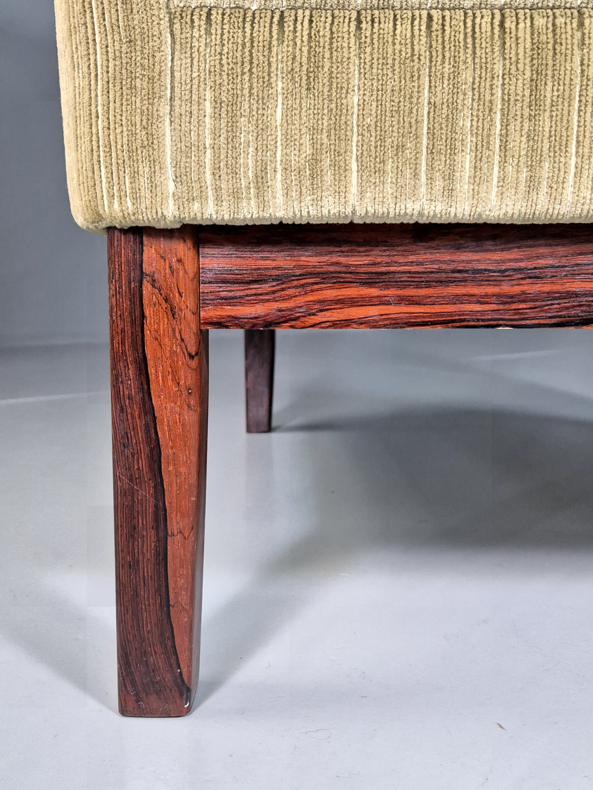 Vintage Swedish Wingback Chair Green Rosewood Bender Ikea 1960s MCM EB6997 MNOR3