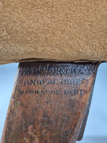 Vintage Pommel Horse 1950s Suede Pine Industrial Retro EB8863 VWOO - UKDK FURNITURE