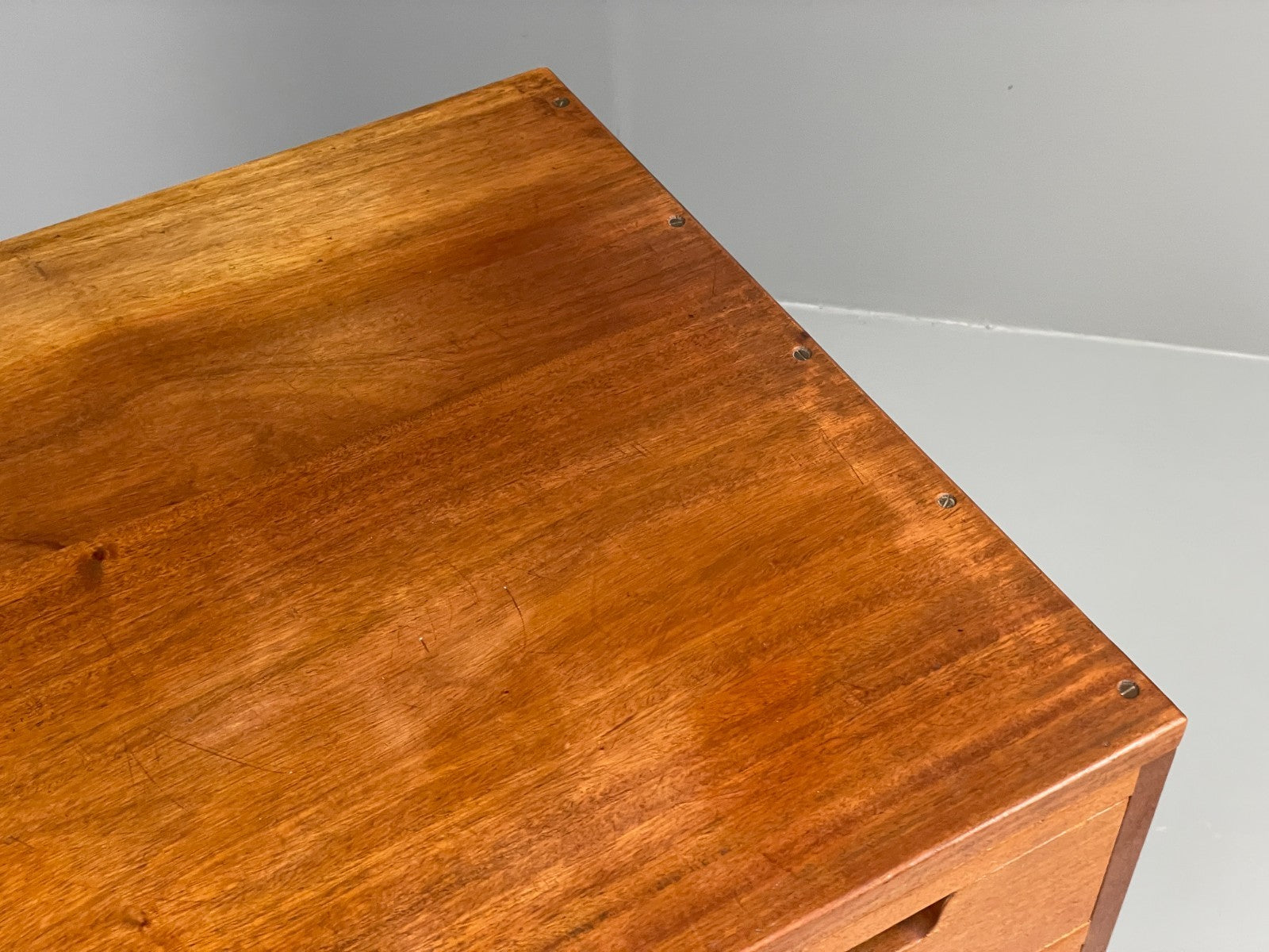 Vintage Chest Of Drawers 1950s Chunky Solid Mahogany Mid Century EB11559 MWOO7