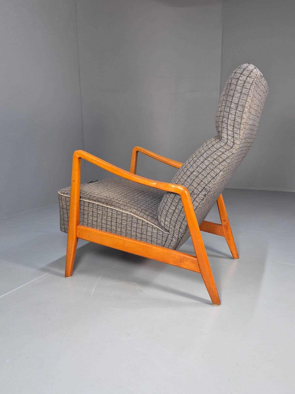 Vintage Swedish 1960s Lounge Chair Beech Open Frame Retro MCM EB9532 MNOR - UKDK FURNITURE