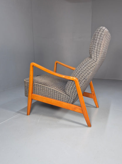 Vintage Swedish 1960s Lounge Chair Beech Open Frame Retro MCM EB9532 MNOR - UKDK FURNITURE