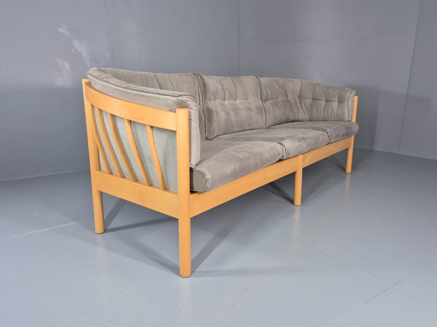 Vintage Three Seater Sofa 1980s Danish Nielaus Jeki Retro MCM EB11348 M3SS11