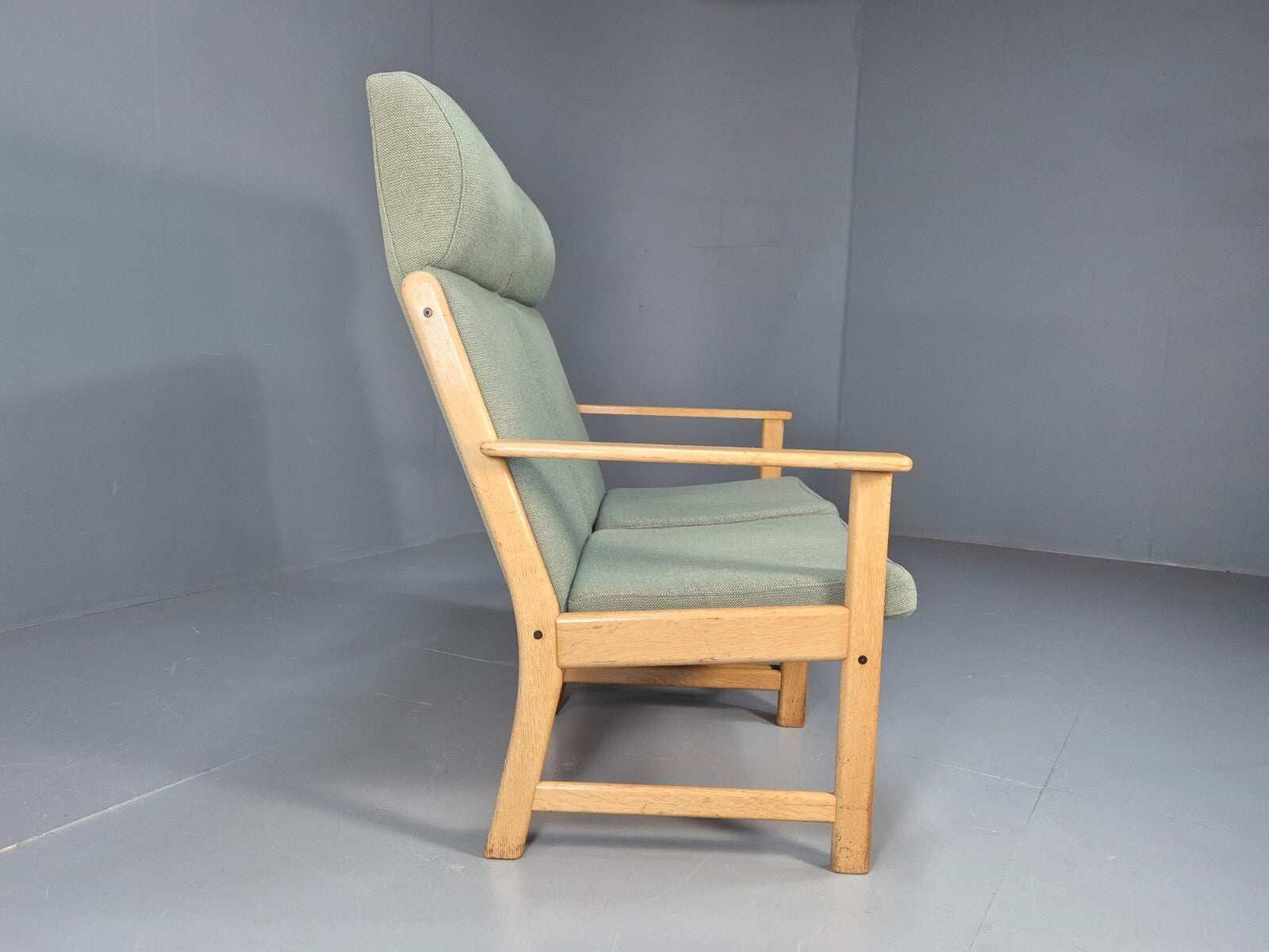 Modular 2 Seater Sofa Light Green Hans Wegner Style Vintage Danish EB9262 M2SS - UKDK FURNITURE