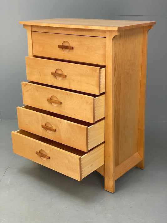 Modern Solid Chest Of Drawers Berkeley By Copeland EB9121 MWOO - UKDK FURNITURE