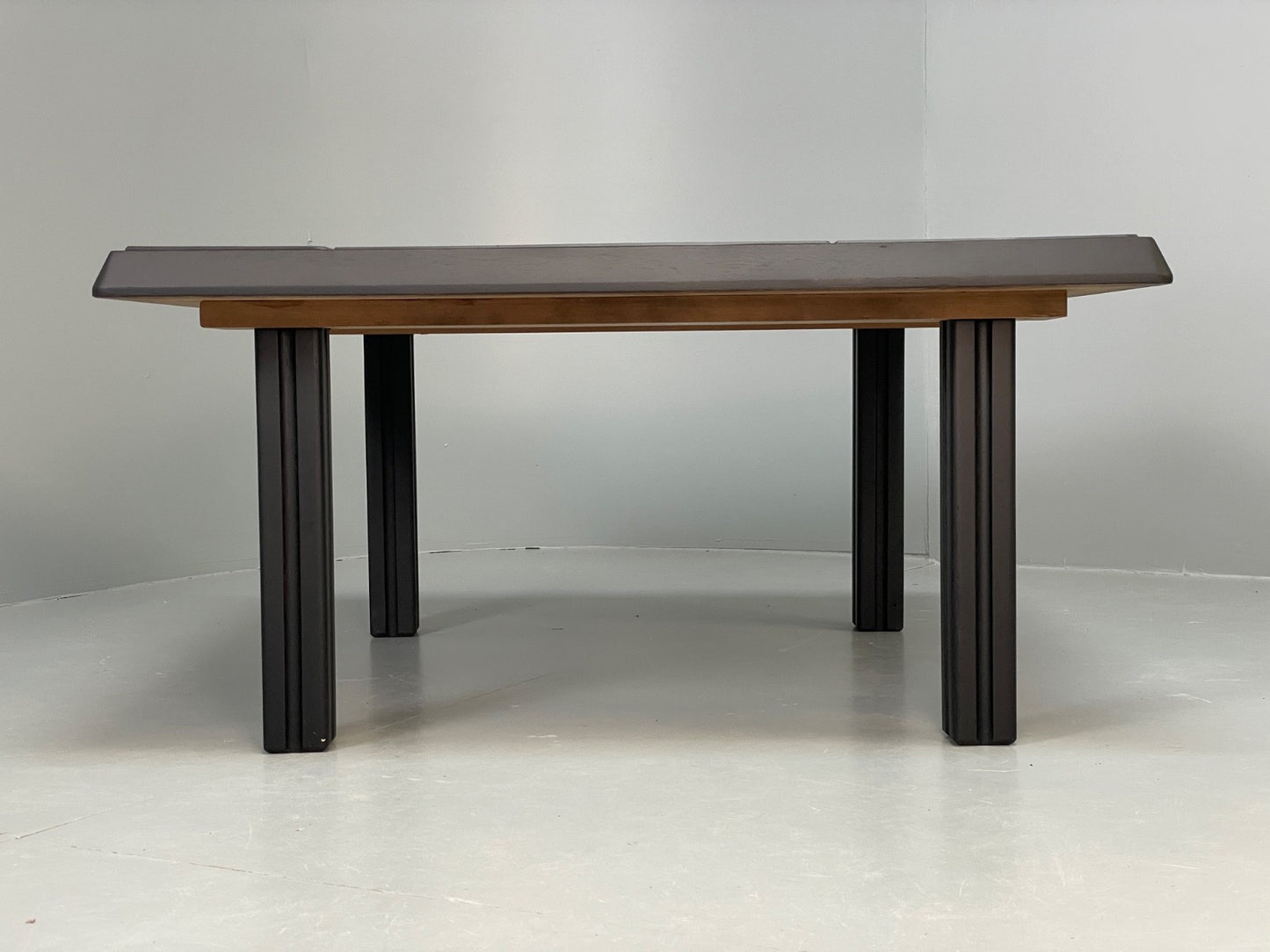 Vintage Tiled Coffee Table Danish 1980s Charcoal Grey Square EB10963 MWOO1