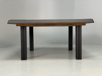 Vintage Tiled Coffee Table Danish 1980s Charcoal Grey Square EB10963 MWOO1