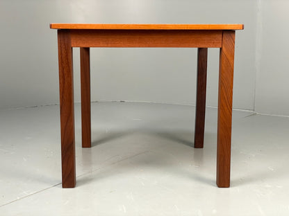 Vintage Teak Side Table 1960s Danish Square Removable Legs Retro EB11518 MWOO1