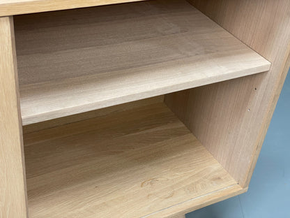 Modern Danish Oak Sideboard - Sliding Door Drawer Mid Century Style EB10836 MWOO12