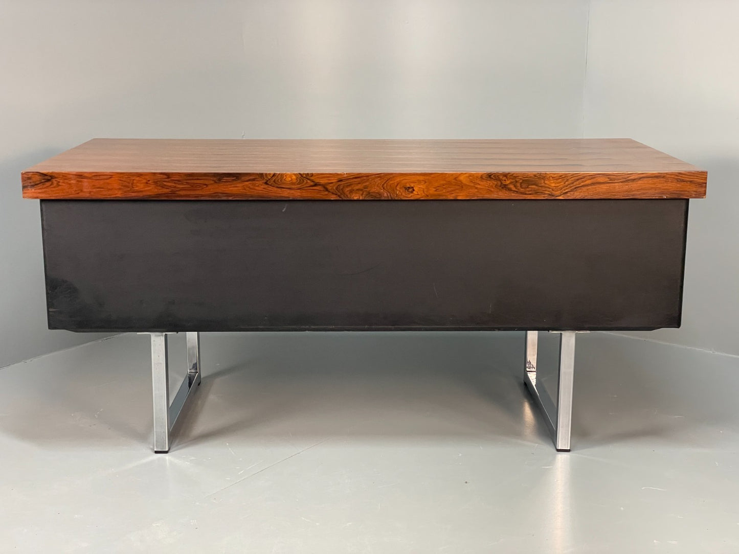 Vintage Gordon Russell Sideboard - Chrome Black Vinyl Mid Century EB10947 MWOO20