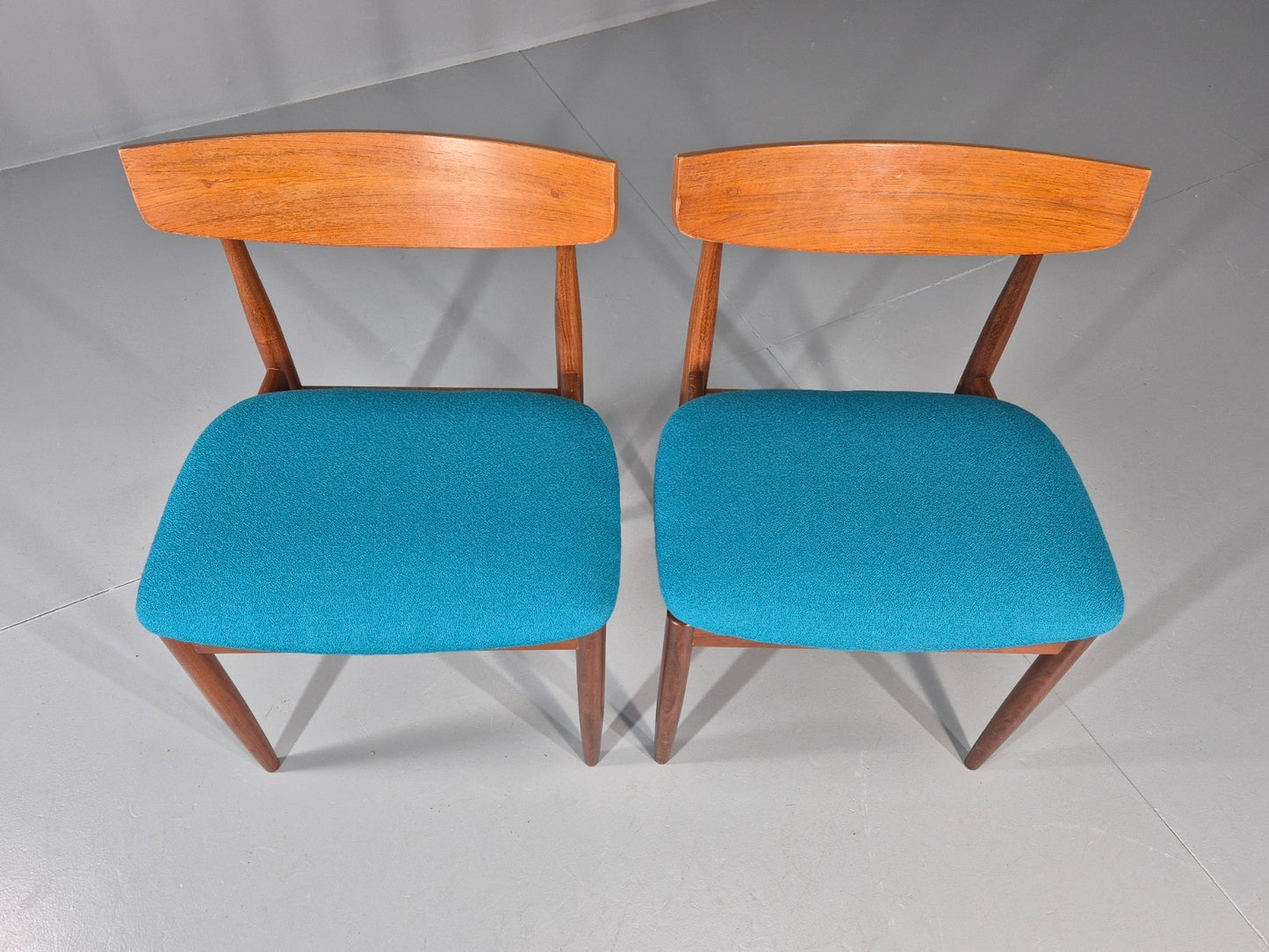 2 G Plan Dining Chairs 1960s Teak New Upholstery Retro Mid Century EB11487 MDIN3