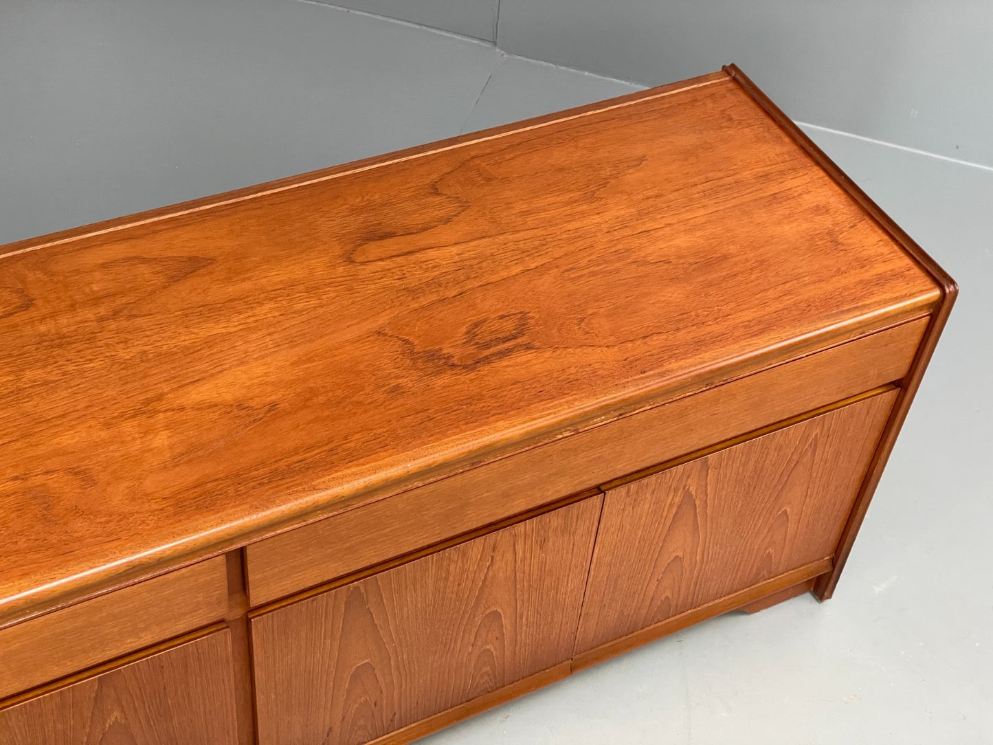 Vintage 1970s Teak Sideboard By William Lawrence Shelving Drawers EB10235 MWOO4