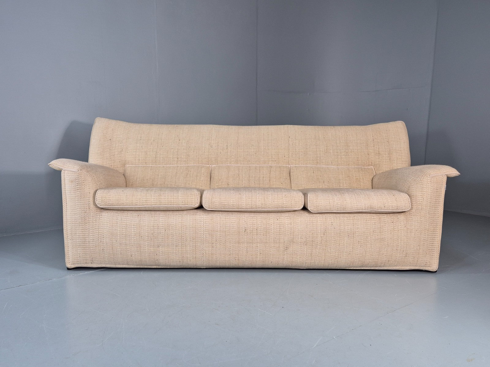 Afra and Tobia Scarpa for B and B Italia Three Seater Lauriana 80s EB11005 V3SS5