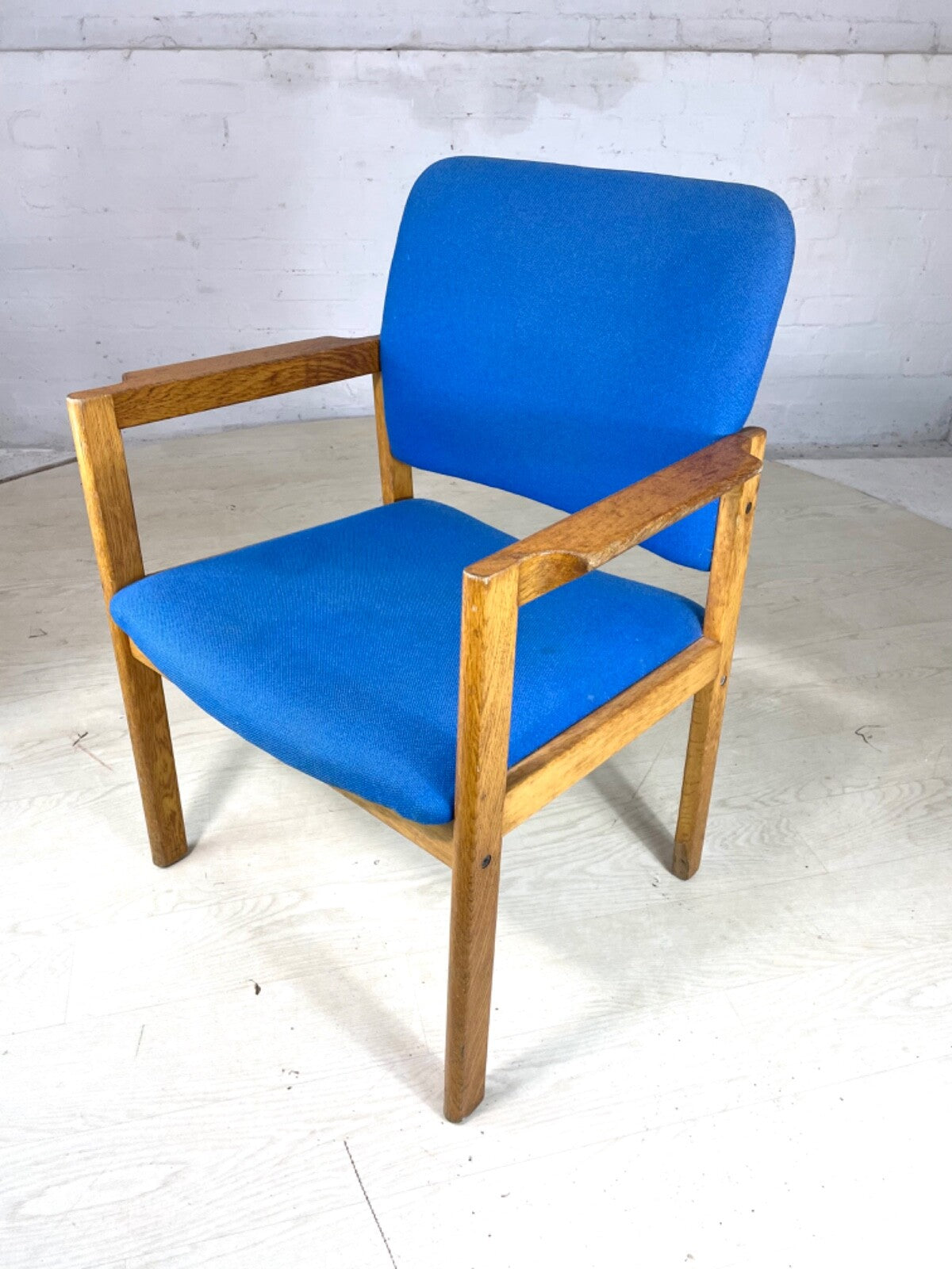 Oak Framed Desk Chair 1980s Vintage Magnus Olesen Style Retro EB4043 MDIN8