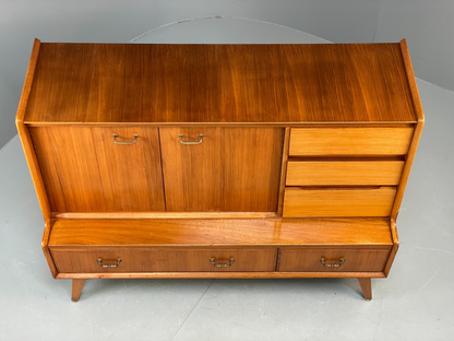 Vintage Walnut Sideboard Highboard 1960s Drawers By Wrighton EB10679 MWOO5