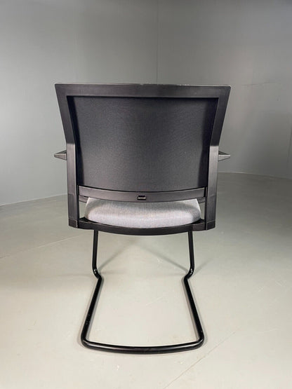 Vintage Task Chair Black and Grey Moventi Coz Cantilever EB6831 MNOR - UKDK FURNITURE