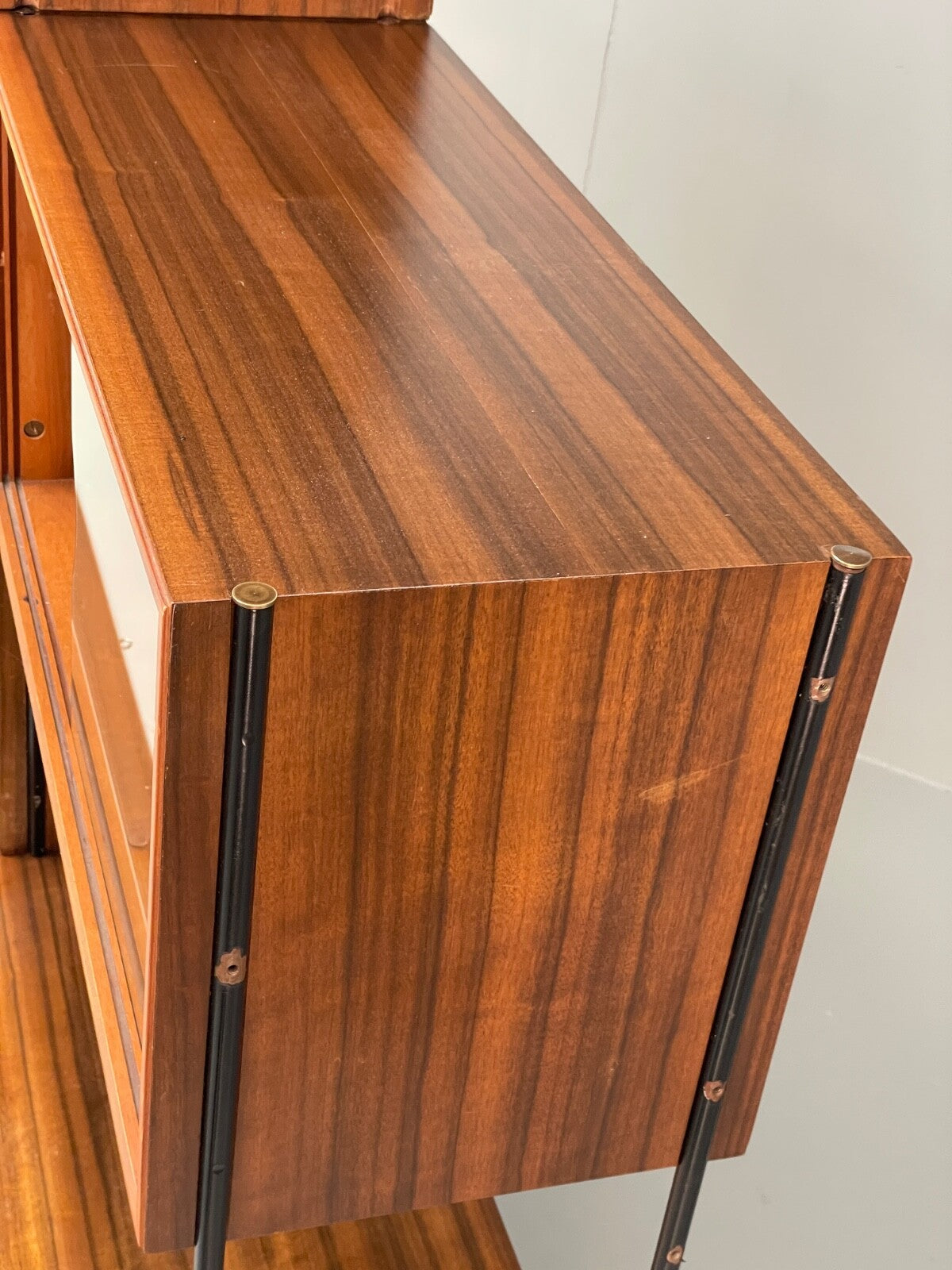 Mid Century Modular Wall Unit By Vanson Walnut 1950s Vintage EB9734 MWOO - UKDK FURNITURE