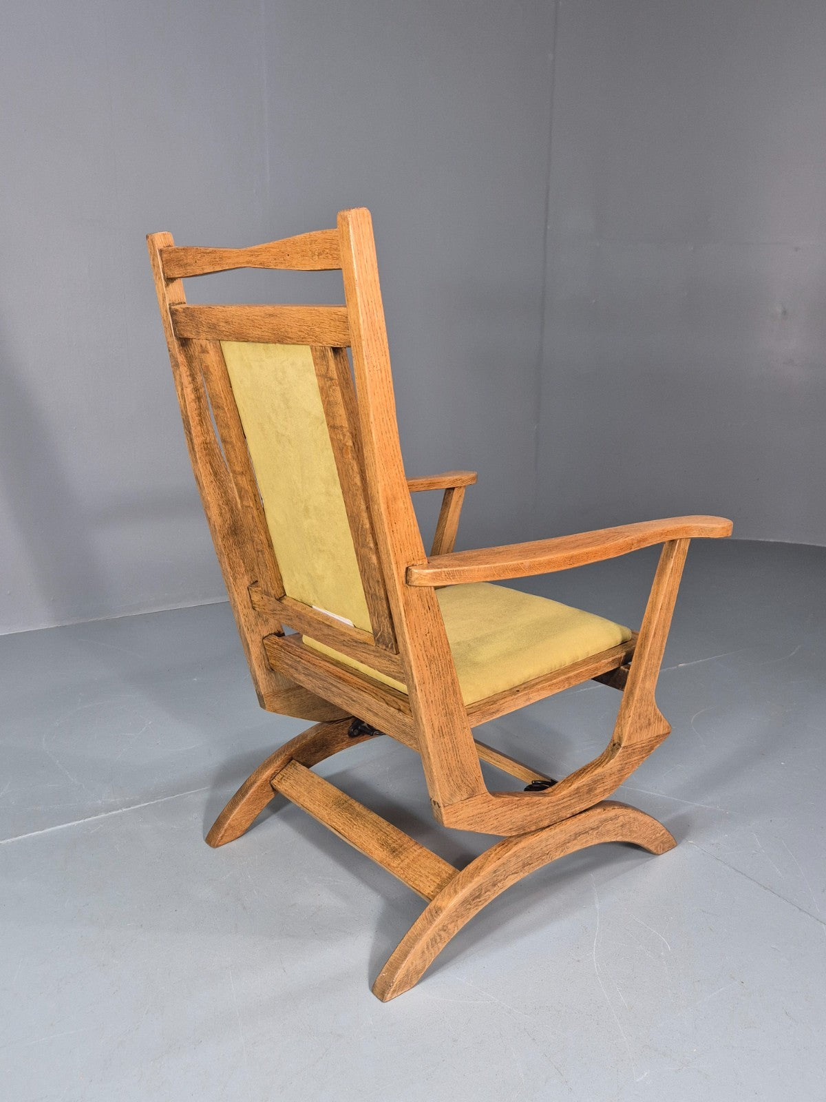 Vintage Scandinavian Rocking Chair Oak Frame 1970s Retro MCM  EB10731 MNOR11