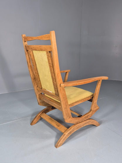 Vintage Scandinavian Rocking Chair Oak Frame 1970s Retro MCM  EB10731 MNOR11