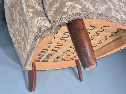 2 1950s Lounge Chairs Mid Century Danish Floral Moquette Retro  EB11318 MNOR11