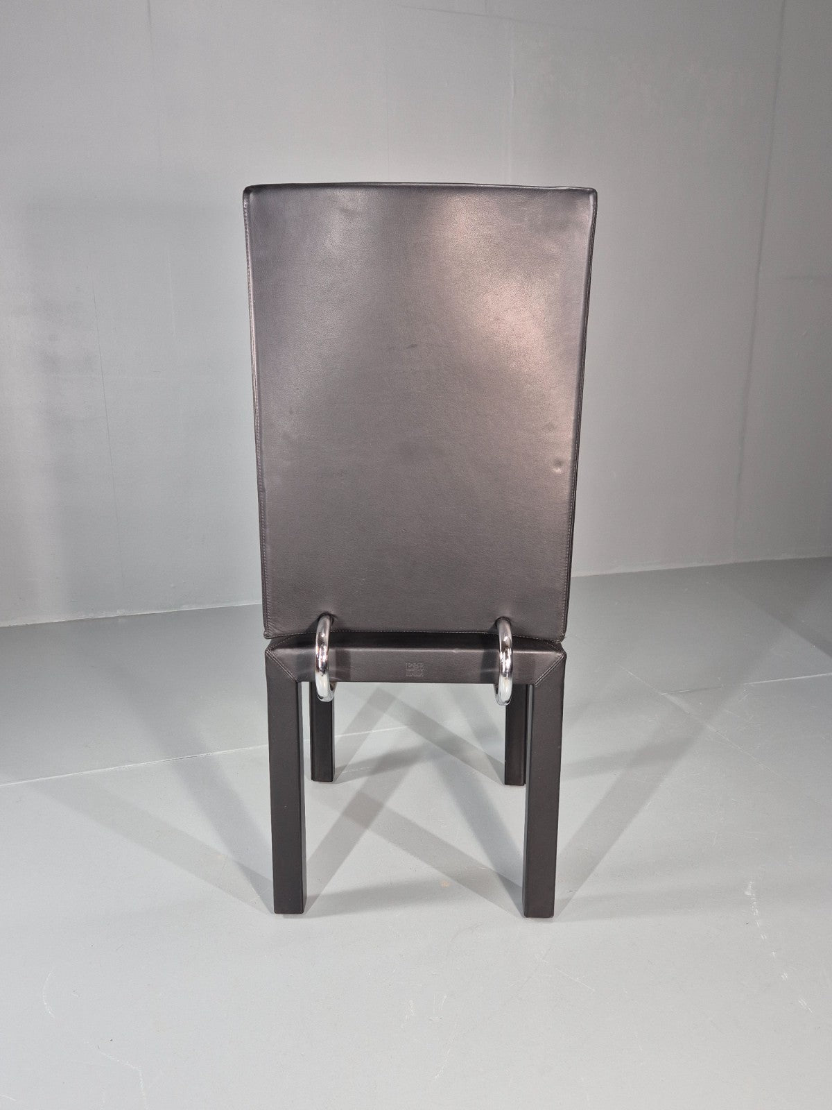 10 B&B Italia Chairs Black Leather Paolo Piva Arcalla Arcadia Range EB11470 MDIN10